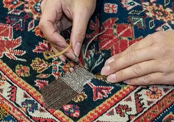 تصویر رفوگری فرش